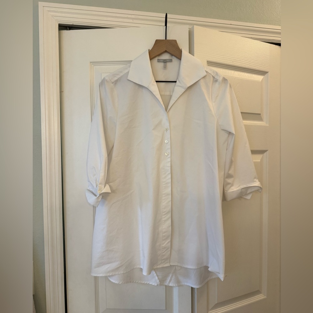 HINSON WU - BETTY LONG SLEEVE TUNIC in white size 6 - Picture 3 of 8